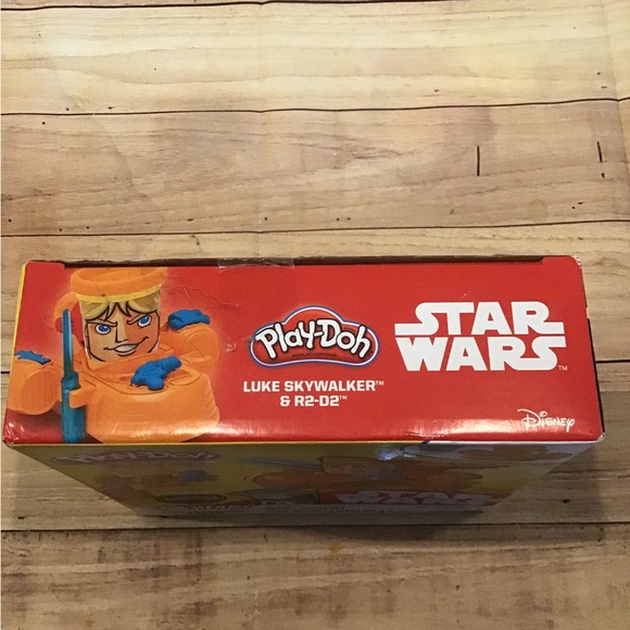 Play-doh Star Wars Luke Sky walker & r2d2 can heads w/ land speeder -new - Picture 6 of 6
